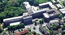 Luftbild des St. Elisabeth-Krankenhauses Köln-Hohenlind 